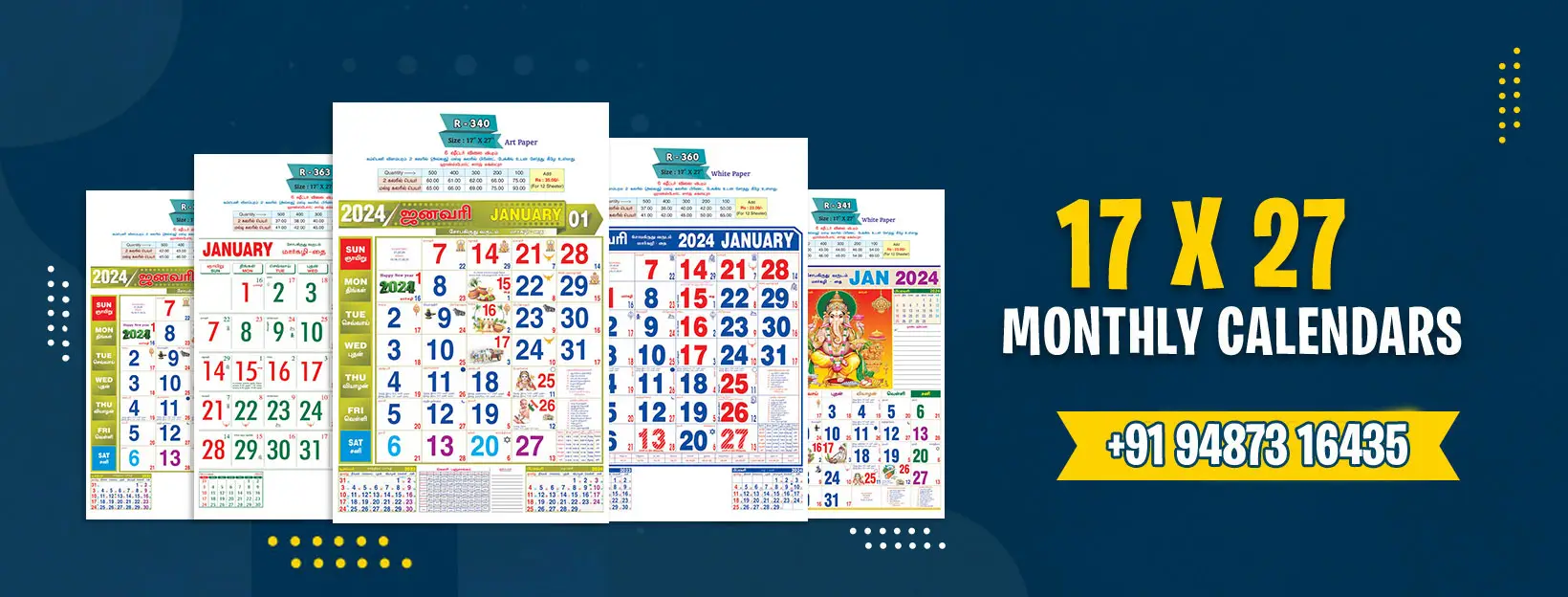 Sri Ganesh Calendars